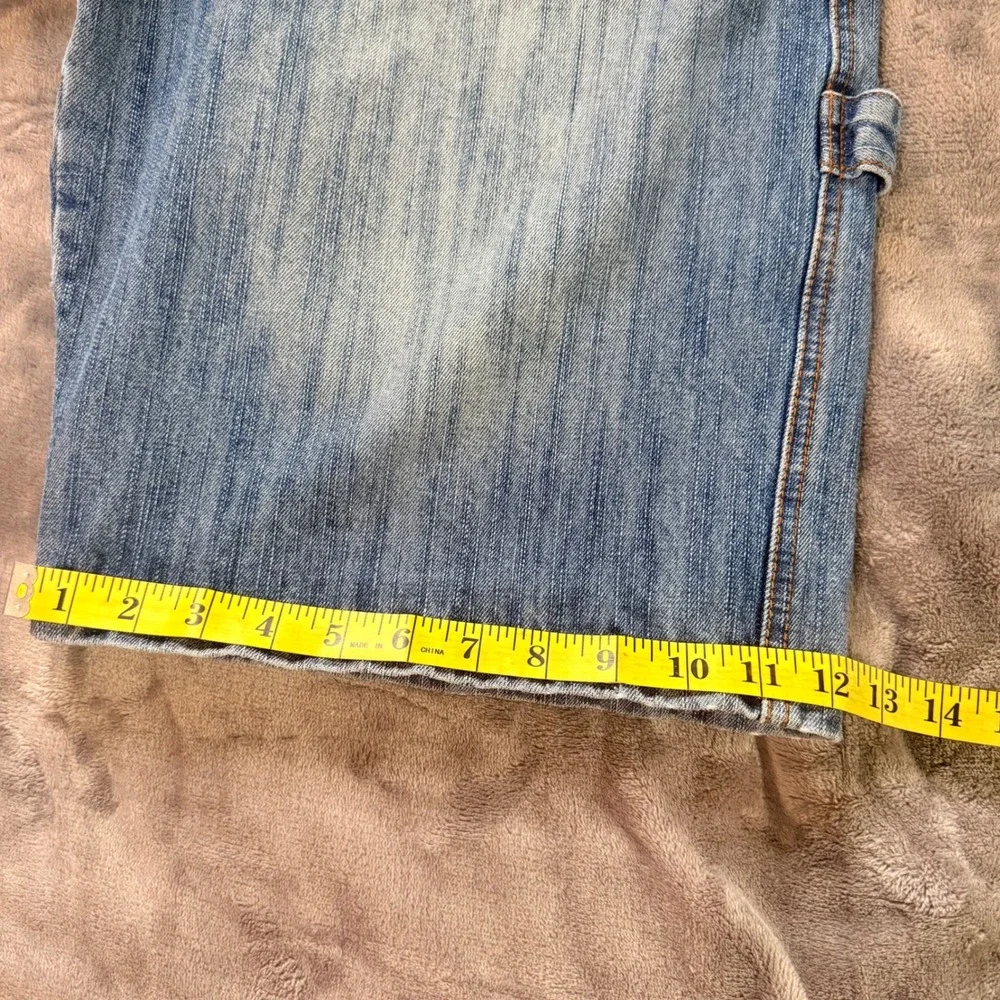 Victorious Urban Underground Denim Cargo Shorts Jorts Mens 32 Baggy Y2K Skate